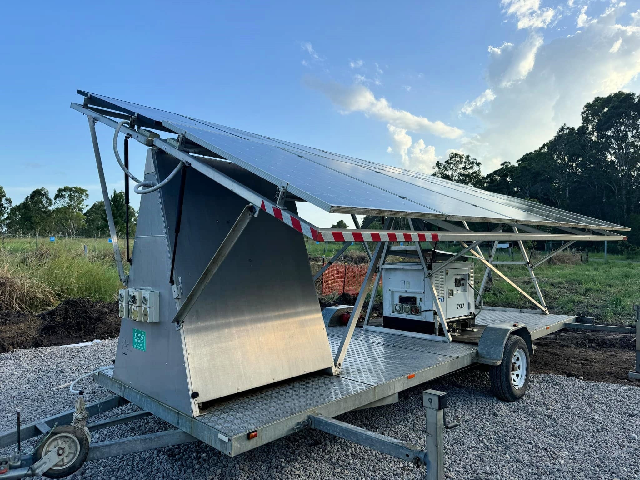 SOBOS Energy Single Axle Trailer Generator (AU Fleet Example)